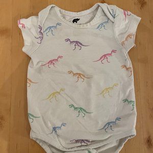 Monica + Andy Rainbow Dinosaur Onesie